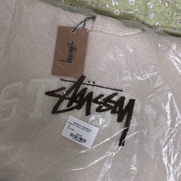 스투시 펠트 니트 후드