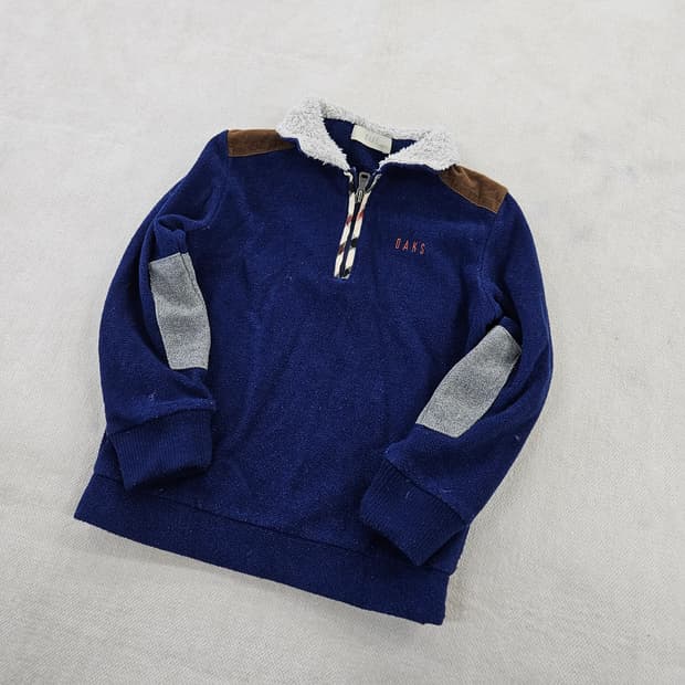 [110(5Y)] 닥스 키즈 기모 후리스 반집업 티셔츠 0116Y1