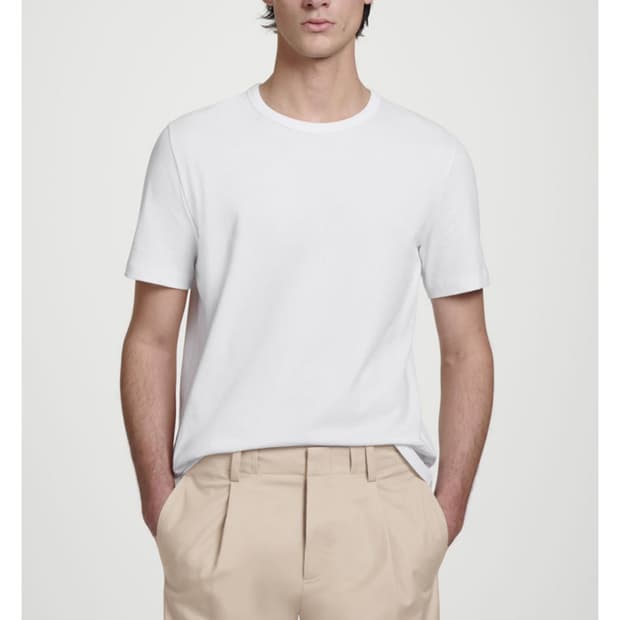 Cos 브러시드 반팔 화이트L