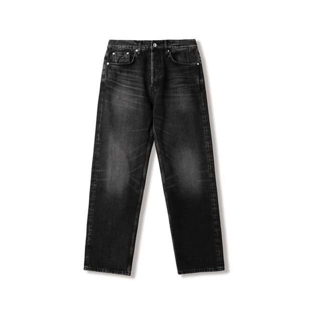 SEW 스트레이트 셀비지 데님 팬츠(다크블랙)