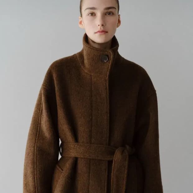 MOHAN wool high neck coat 모한울하이넥코트