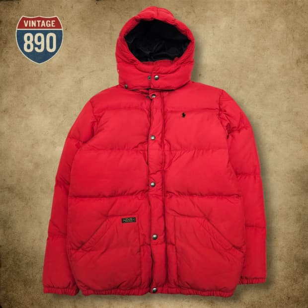 [90] POLO Ralph Lauren 폴로 레드 푸퍼 패딩