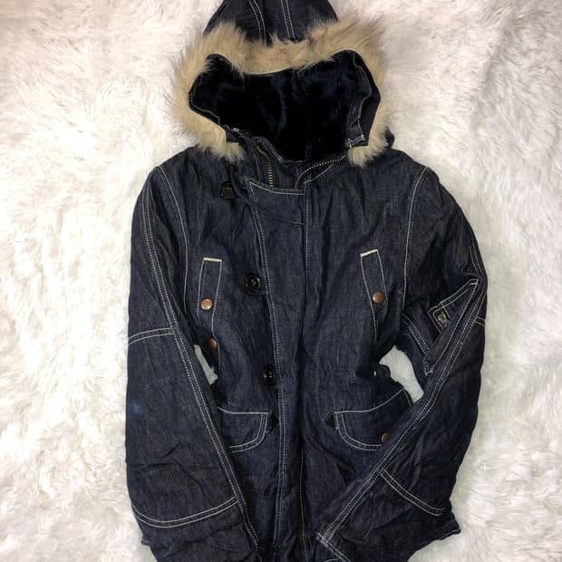 denim fur outer