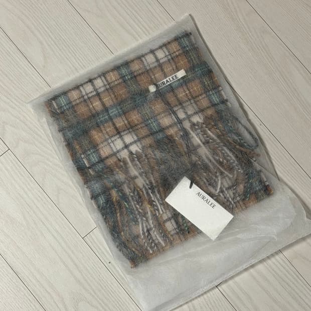 오라리 캐시미어 머플러 25fw 새상품