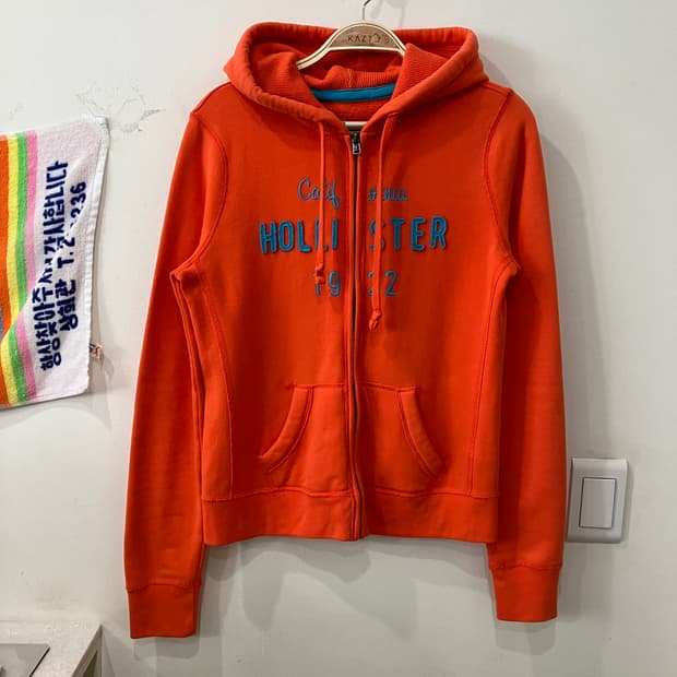167 홀리스터 후드집업 오렌지