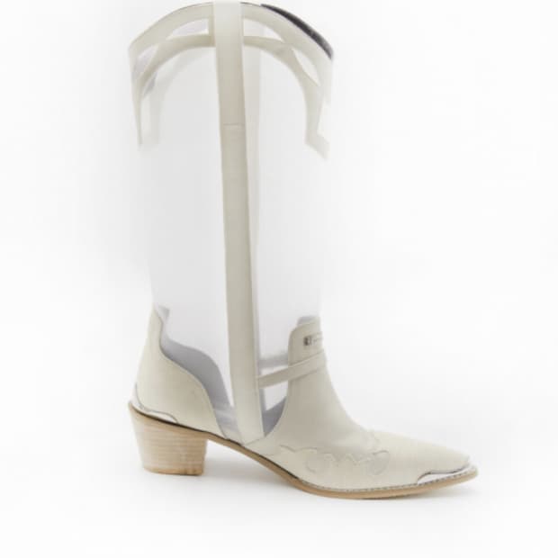 2000 아카이브 아카이브스 웨스턴 부츠 아이보리 250