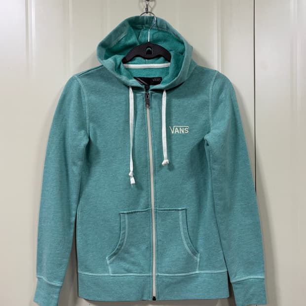 반스 민트색 후드집업