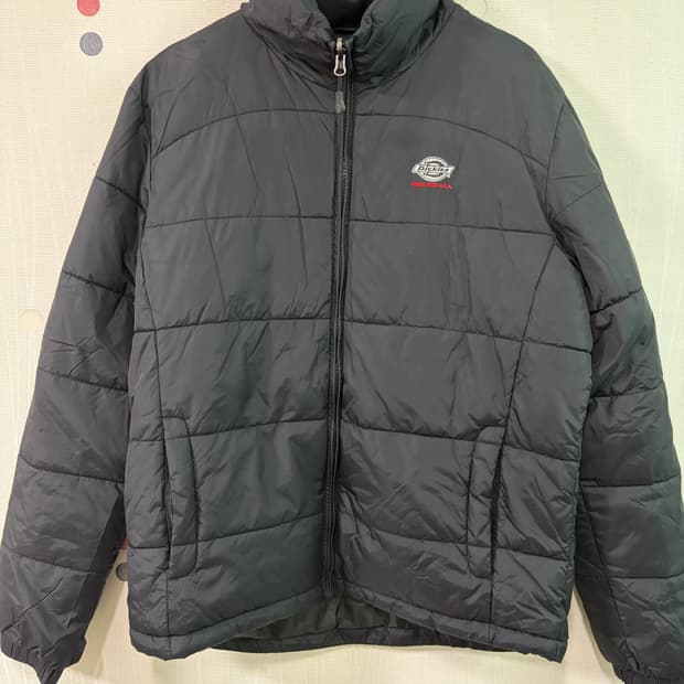 디키즈 블랙 경량 패딩