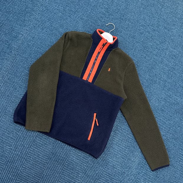 [18-20XL] 폴로 반집업 플리스