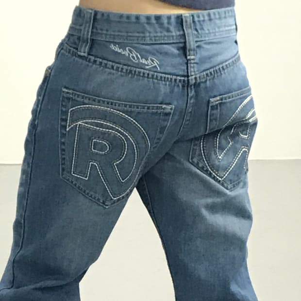 Real Bvoice R-Embroidery Vintage Denim