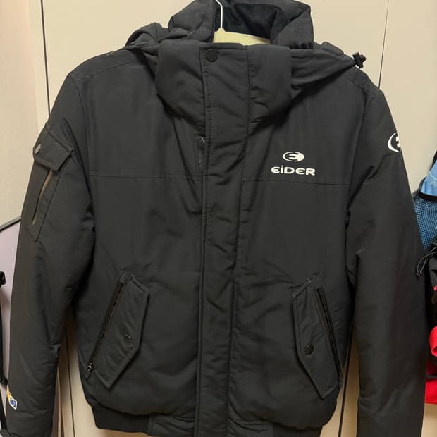 아이더 블랙 패딩 XS 90-95