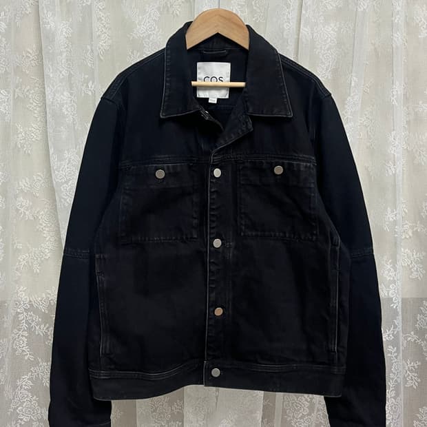 L) 코스 COS 데님 자켓 블랙