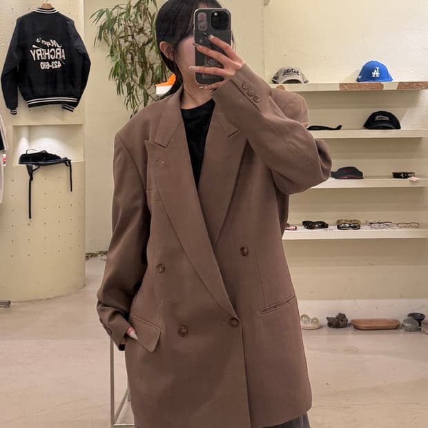  리그렛맨 더블 버튼 클래식 블레이저 U629