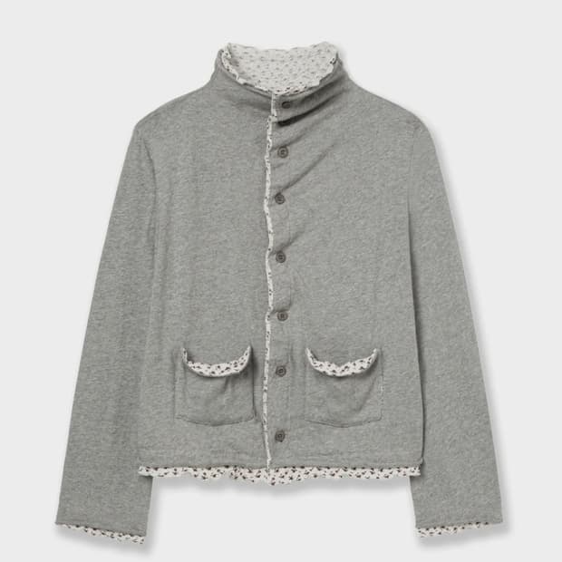 에이이에이이 LAYERED CARDIGAN [MELANGE GREY]