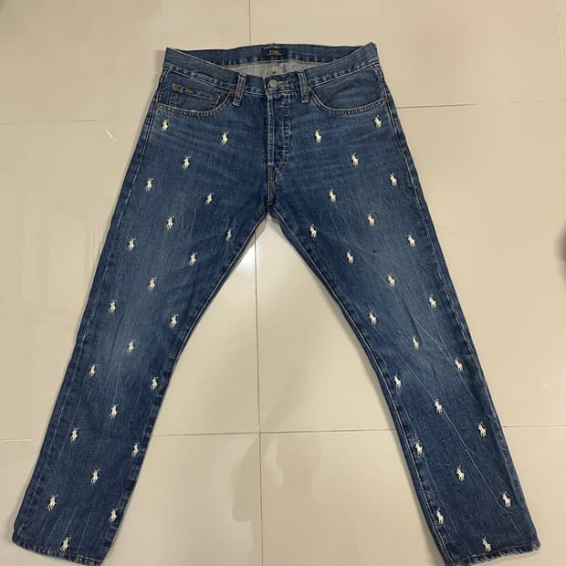 폴로 랄프로렌 말 패턴 청바지 31x32