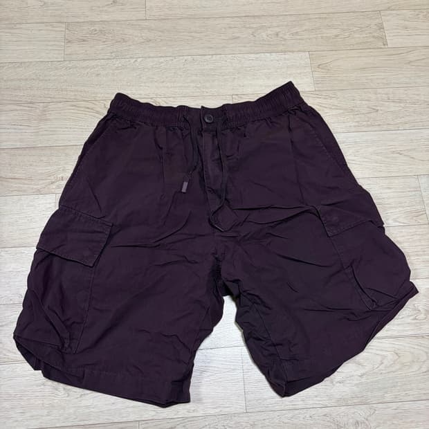 (S) 유니클로 C 와이드핏 카고팬츠 와인