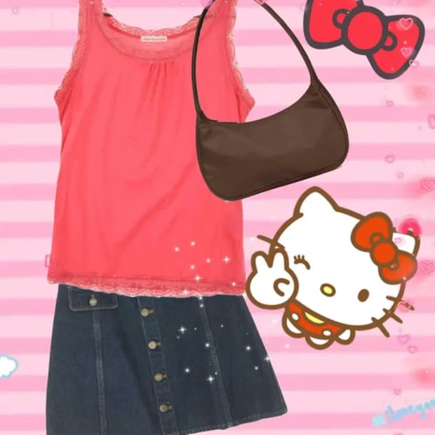 옛날일본잡지st 키티맛 코디세트