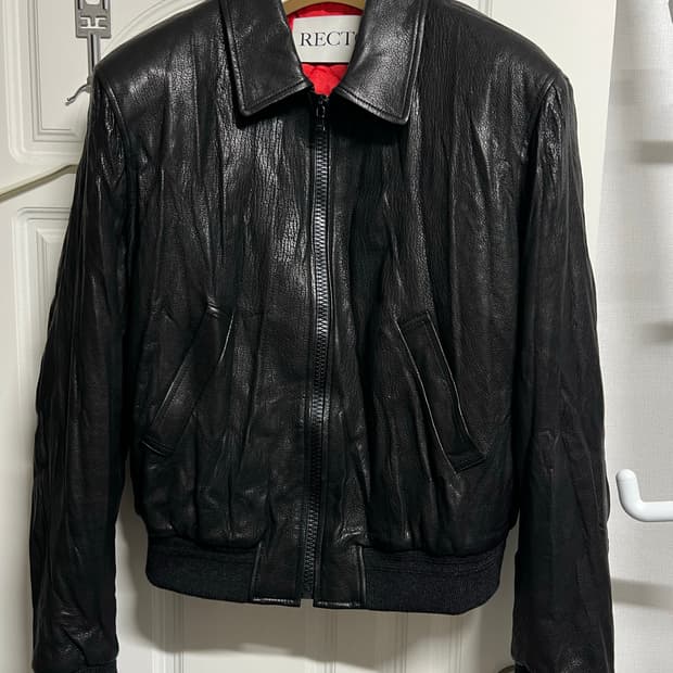 (L) 렉토 벤 크링클 레더 자켓