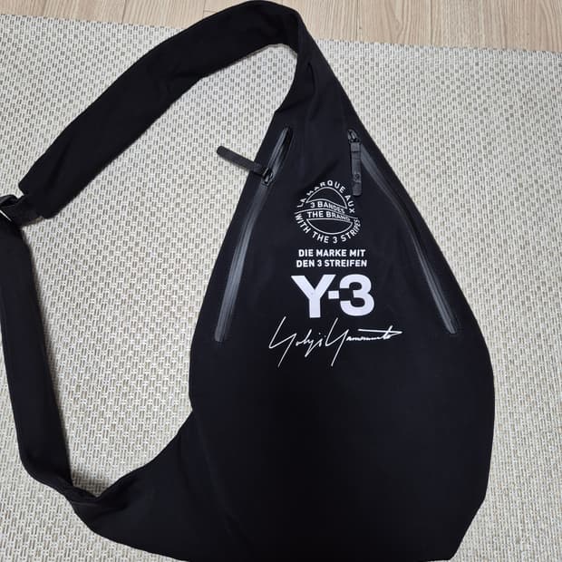 y3 슬링백 메신져백 요지야마모토 나일론 크로스백