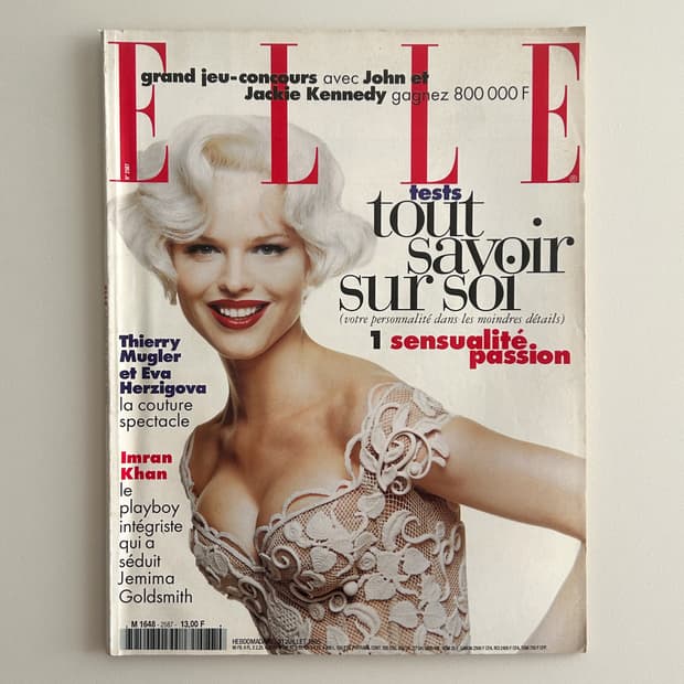 ELLE France 에바 헤르지고바 31 July 1995
