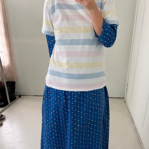 일본빈티지 모리 파스텔 반팔