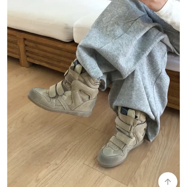 이자벨마랑 스타일 빈티지 하이탑 스니커즈