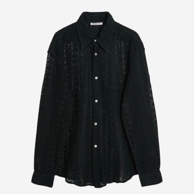 Our Legacy Coco Shirt Black Cotton Croch