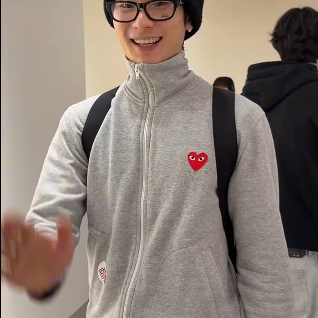 꼼데가르송 집업