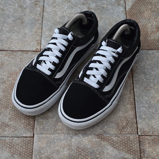 (230)반스 올드스쿨 플랫폼 검흰