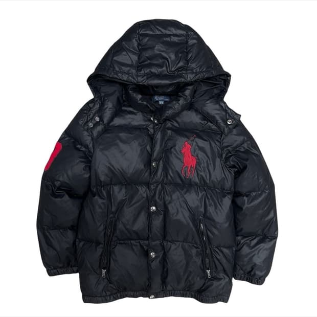 폴로 빅포니 유광 패딩