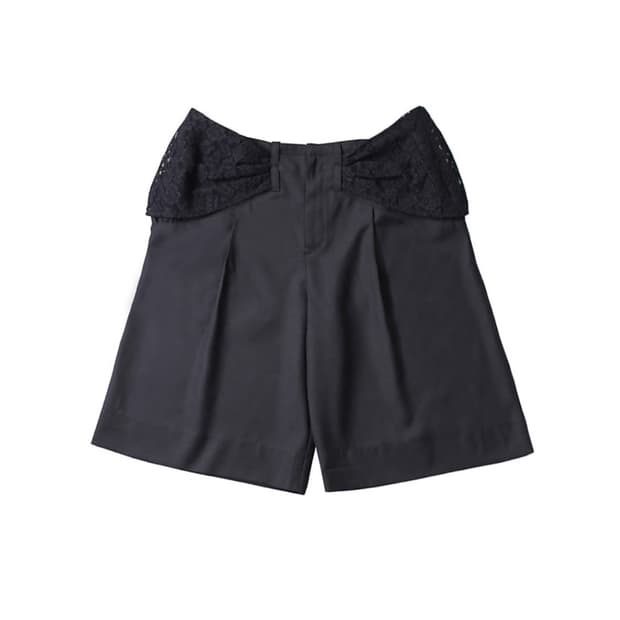 ulika sanctus 하프 슬랙스 블랙 m