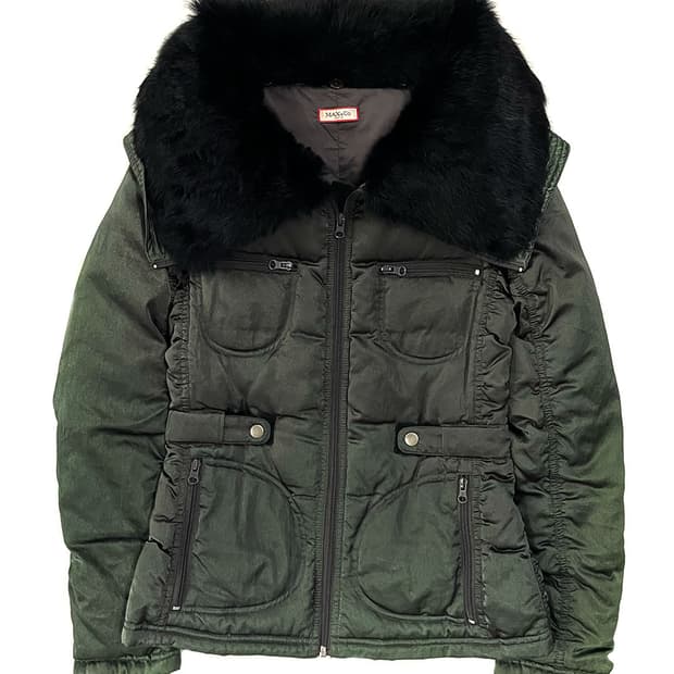 Max&Co. 래빗퍼 카라 밀리터리 패딩 