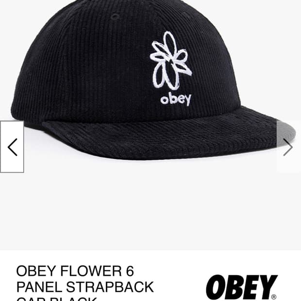 오베이 코듀로이 골덴 6 panel모자