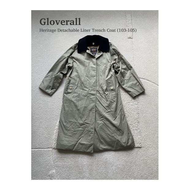 글로버올 디테처블 라이너 트렌치 코트 (103-105)