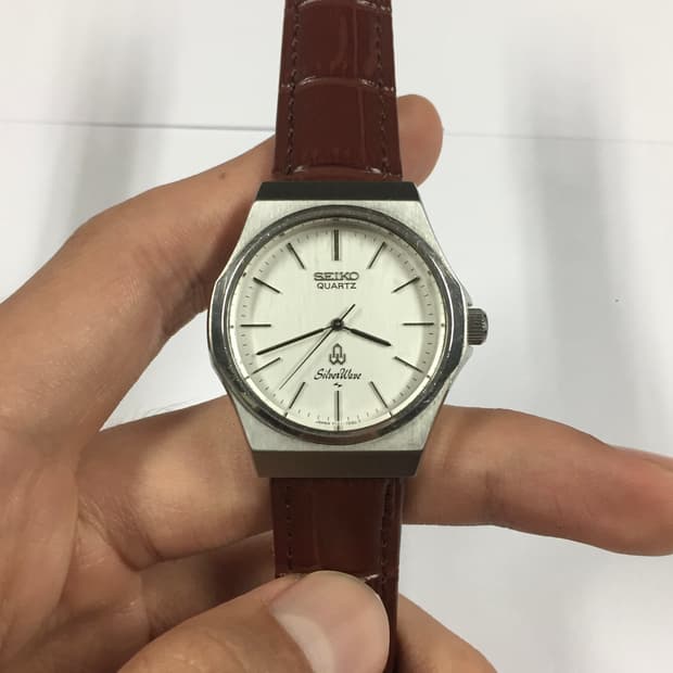 80s seiko silver wave quartz