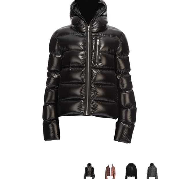 릭오웬스 포터빌 씰 패딩 김프 블랙 푸퍼 자켓 봄버