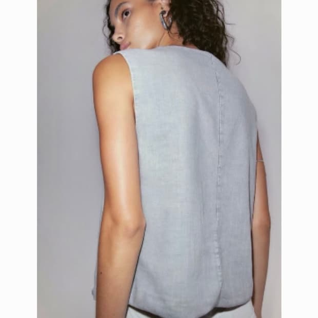 H&M 린넨 수트 베스트 XS