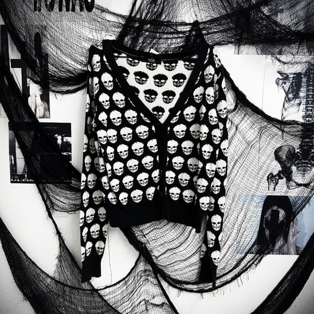 Skull pattern cardigan