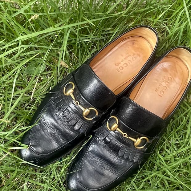 [Gucci] Fringe Horsebit Loafer with Gold