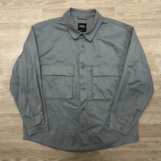 자라 오버사이즈 테크니컬 오버 트러커자켓 [그레이] XL/105