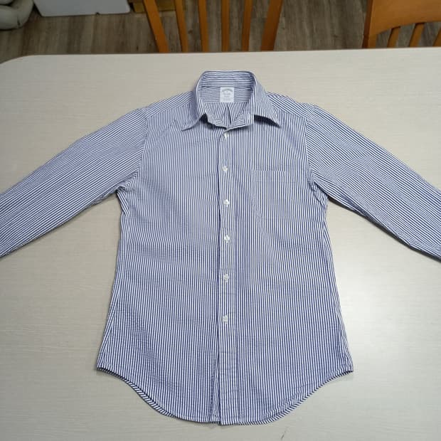 M95 BrooksBrothers 면 긴팔셔츠 네이비 M-29