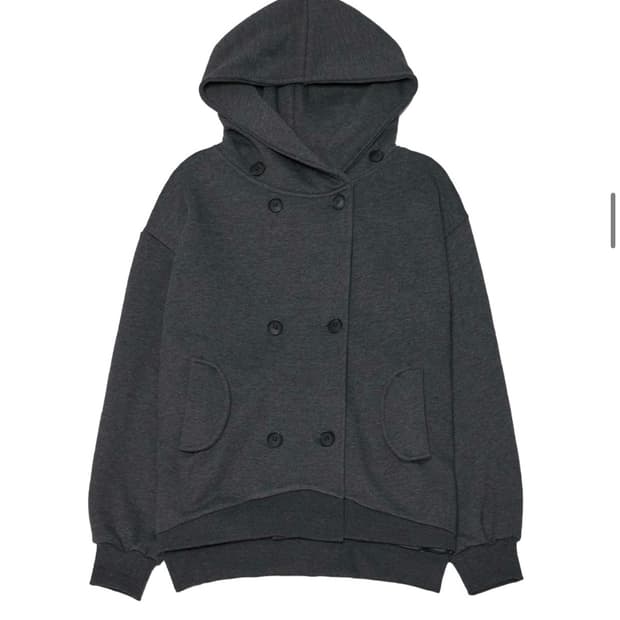 플레어업 더블 후디 차콜 1사이즈