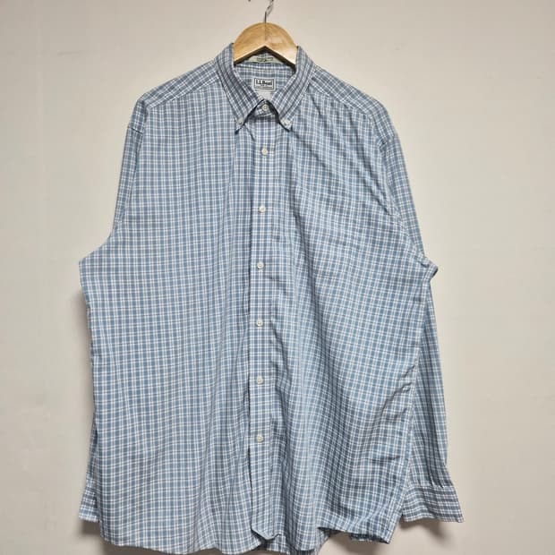 엘엘빈LLBEAN 코튼 체크 셔츠 XL - S394