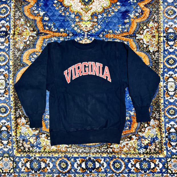 빈티지 90s USA 챔피온 리버스위브 네이비 스웻셔츠