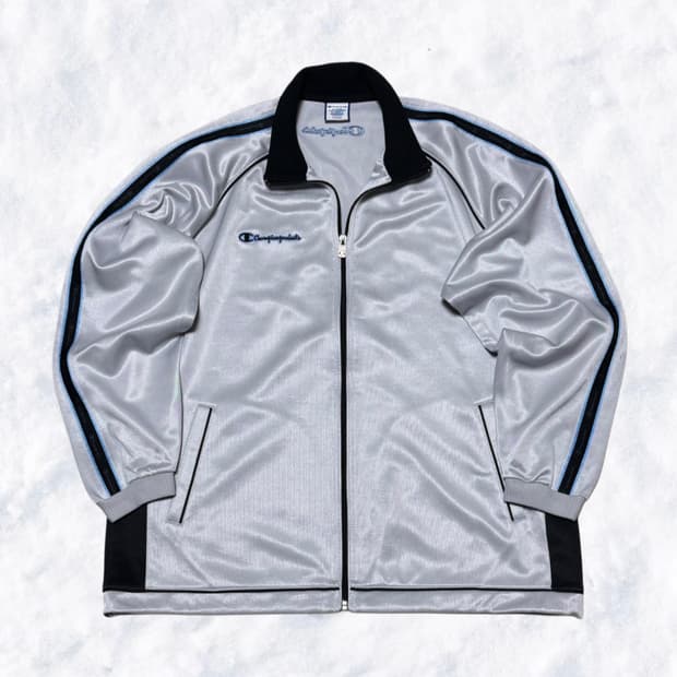 챔피온 일본 유광실버/블랙 져지