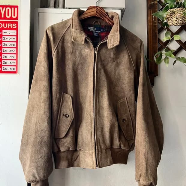 폴로 랄프로렌 웰링턴 스웨이드 자켓