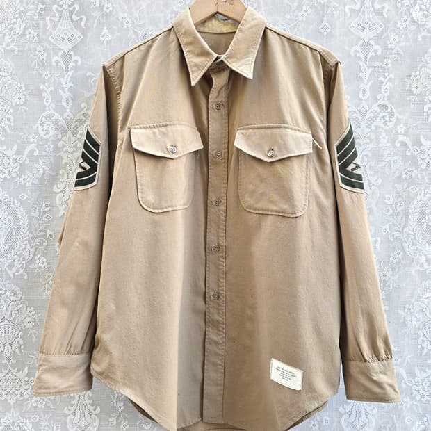 60-70s 미해병 울 셔츠 (made in usa)