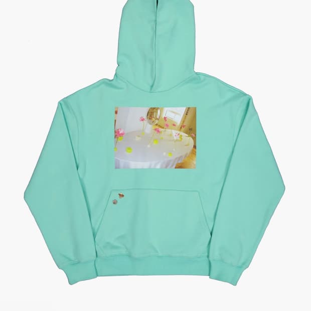 나비버스 Navi garden Hoodie_Mint