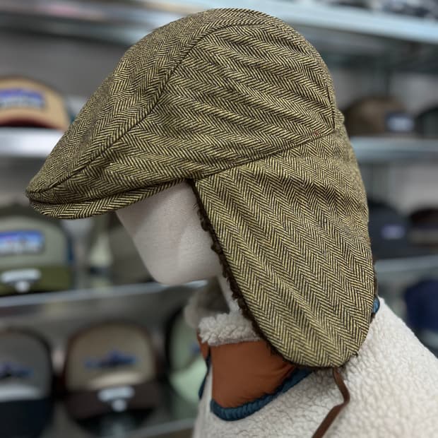 클래식 귀도리캡  옐로우브라운