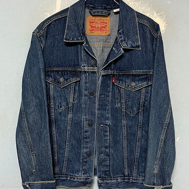 리바이스 72334 남자 데님자켓 트러커 춘추 캐주얼 M 95-100 